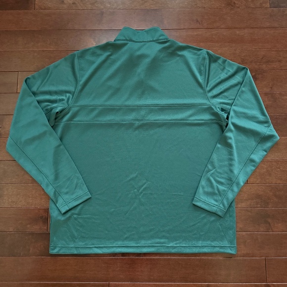 Nike Men's Essential Dri-FIT Green Half-Zip Pullover - Picture 2 of 3